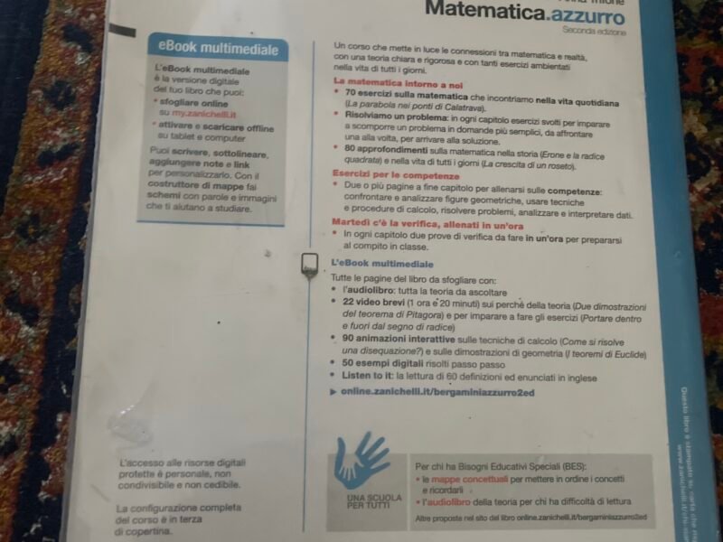 2 matematica .azzurro