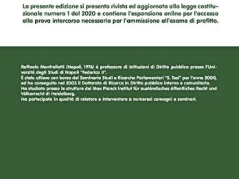 •”Il rapporto di fiducia tra sistema elettorale e disciplina costituzionale” di Raffaele Manfrellotti