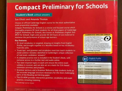 Compact Preliminary for Schools + CD Libro Inglese Cambridge B1
