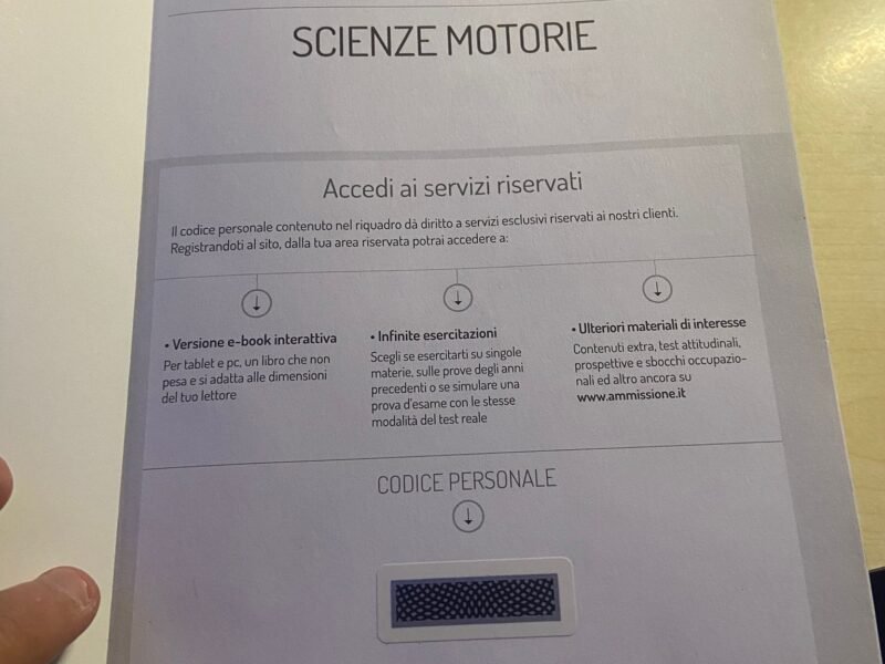 Scienze motorie, teoria e test (Valido anche per il test CISIA, TOLC-F e per l'università cattolica