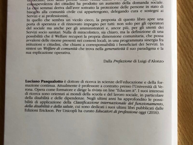 rendere generativo il lavoro sociale - guida per operatori e amministratori locali