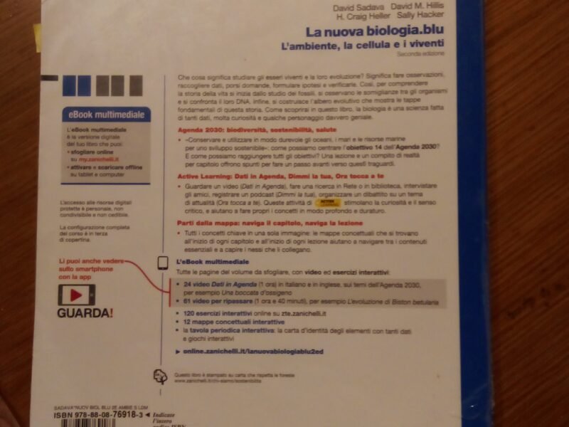 La nuova biologia.blu_l'ambiente, la cellula e i viventi