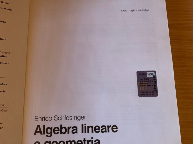 Algebra lineare e geometria