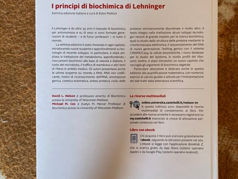 I principi di biochimica di Lehninger