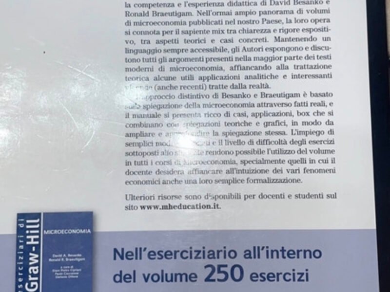 Microeconomia david a. besanko, ronald r. braeutigam, IV edizione