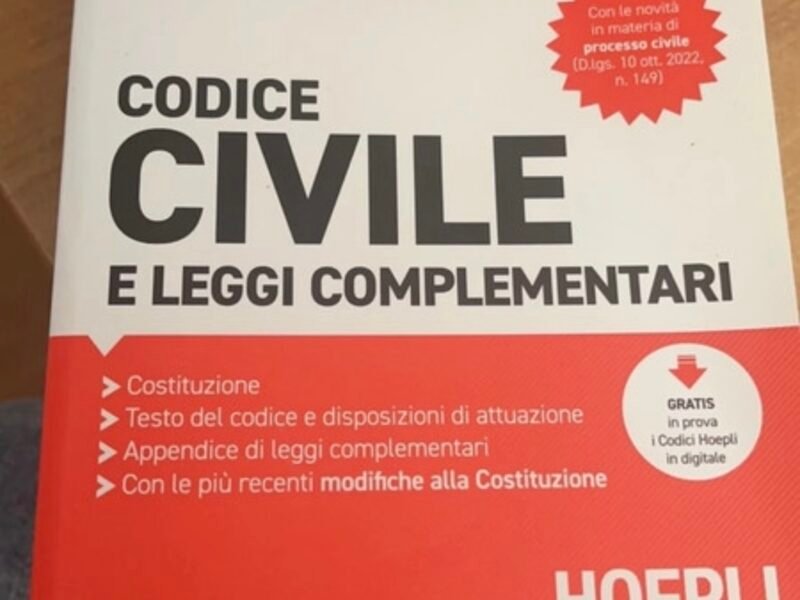 Codice civile 2023 Hoepli