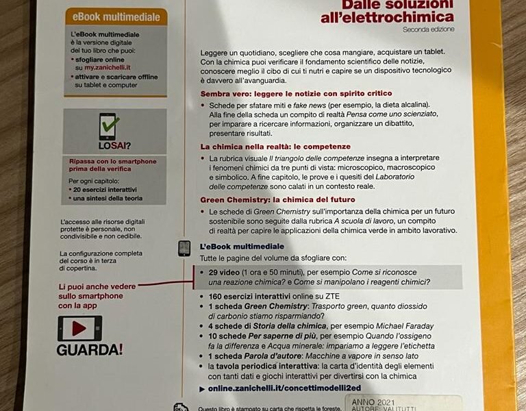 Chimica concetti e modelli: Dalle soluzioni all'elettrochimica