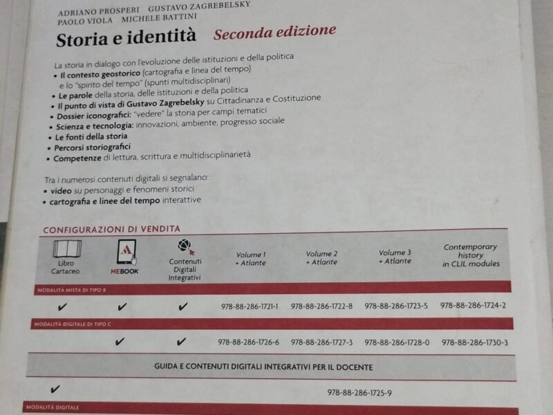 Storia e Identità- Dall'età delle rivoluzioni alla fine dell'800