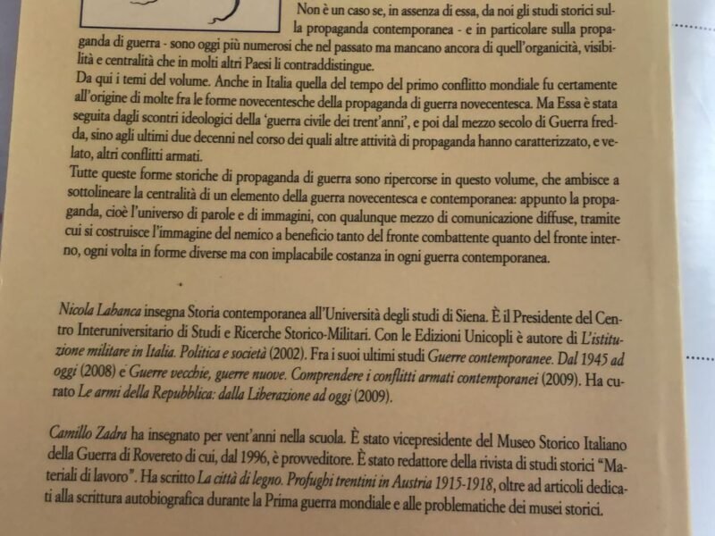 Costruire un nemico, Studi di storia della propaganda di guerra