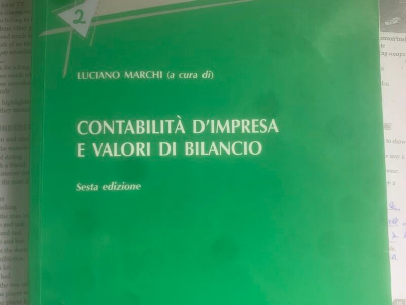 Contabilità di impresa e valori di bilancio