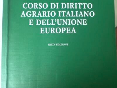 Corso di Diritto agrario italiano e dell’unione europea