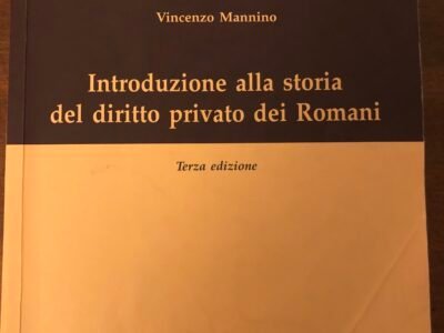 Introduzione alla storia del diritto privato dei romani