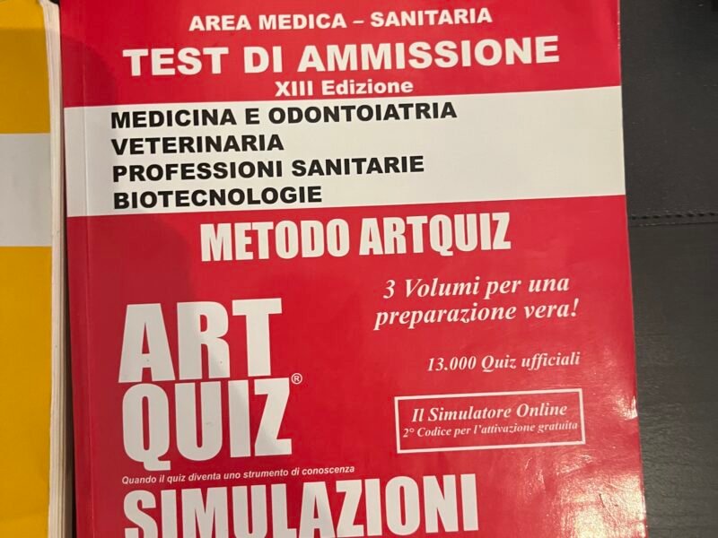 Art Quiz ROSSO, TEST DI AMMISSIONE -XIII ED. MED VET PROFESSIONI SANITARIE E BIOTECNOLOGIE