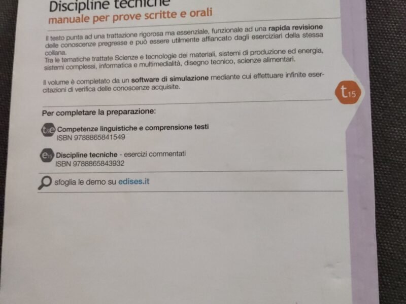 Manuale per prove scritte e orali classe tecnologia nella scuola secondaria di primo grado