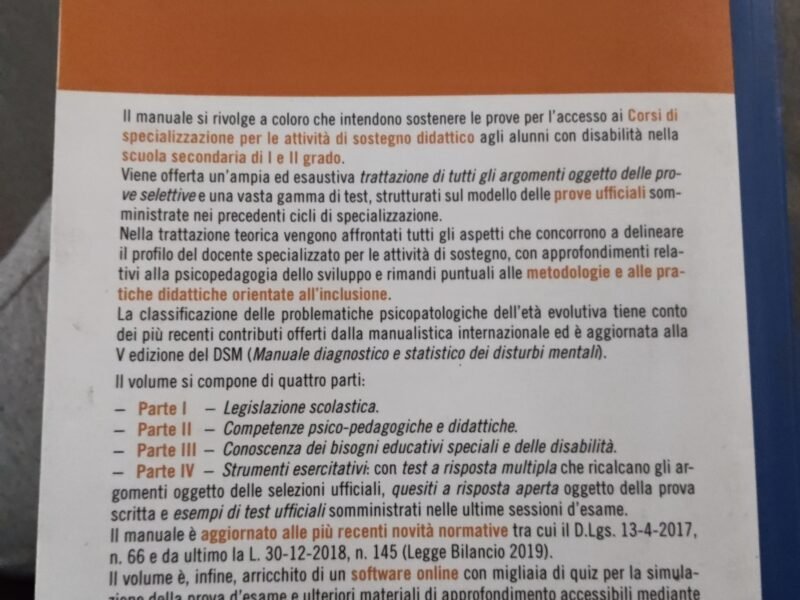 Tfa sostegno nella scuola secondaria di primo e secondo grado