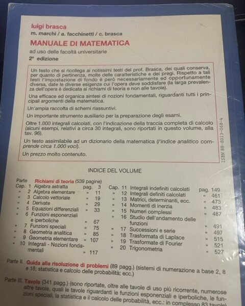 prontuario per calcoli finanziari e attuariali