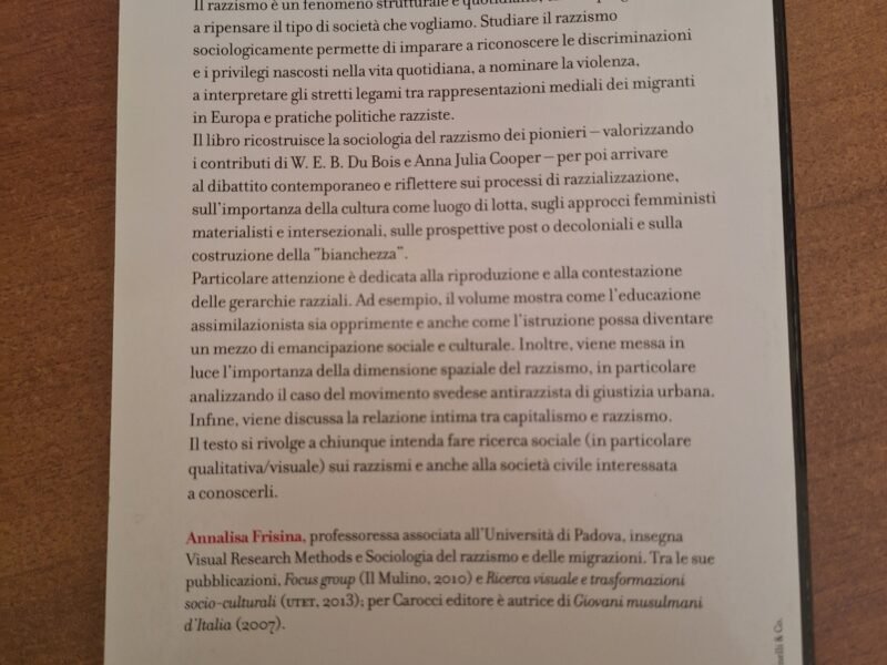 Razzismi contemporanei - le prospettive della sociologia