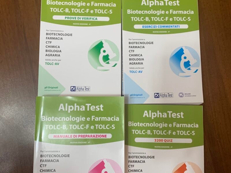 Alpha test biotecnologie e farmacia TOLC-B, TOLC-F e TOLC-S