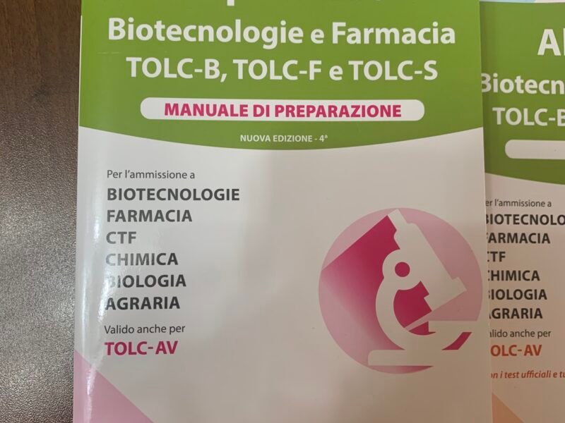 Alpha test biotecnologie e farmacia TOLC-B, TOLC-F e TOLC-S