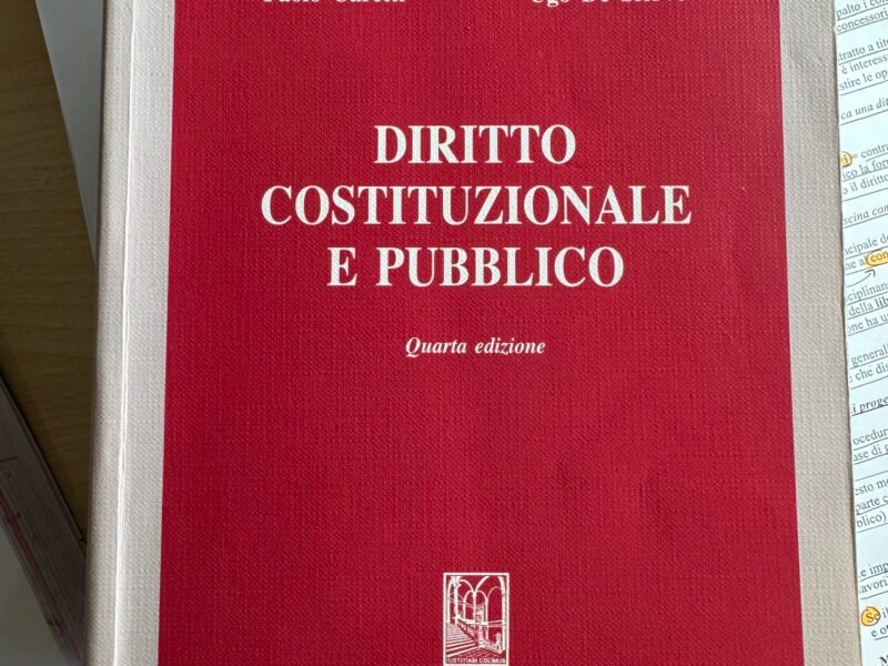 diritto costituzionale e pubblico