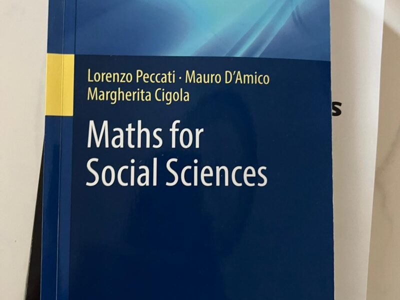 Maths for Social Sciences