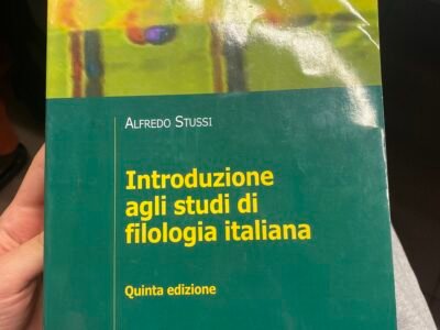 Introduzione agli studi di filologia italiana Alfredo stussi