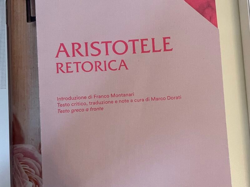 Aristotele Retorica. Testo greco a fronte