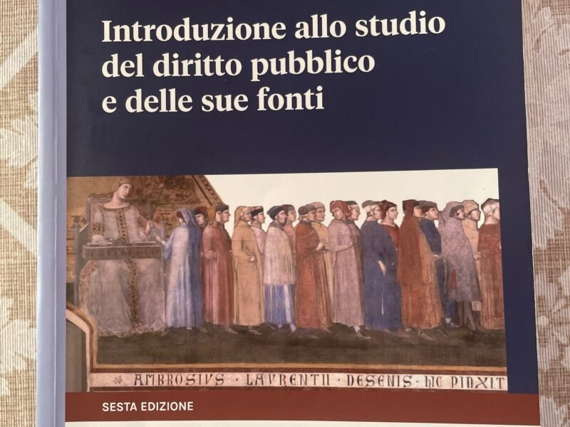 Introduzione allo studio del diritto pubblico e delle sue fonti