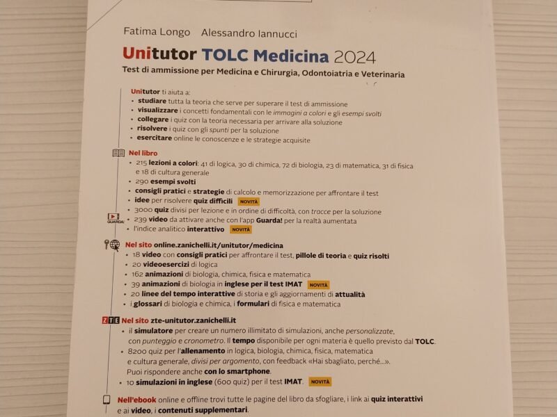 Unitutor TOLC Medicina 2024