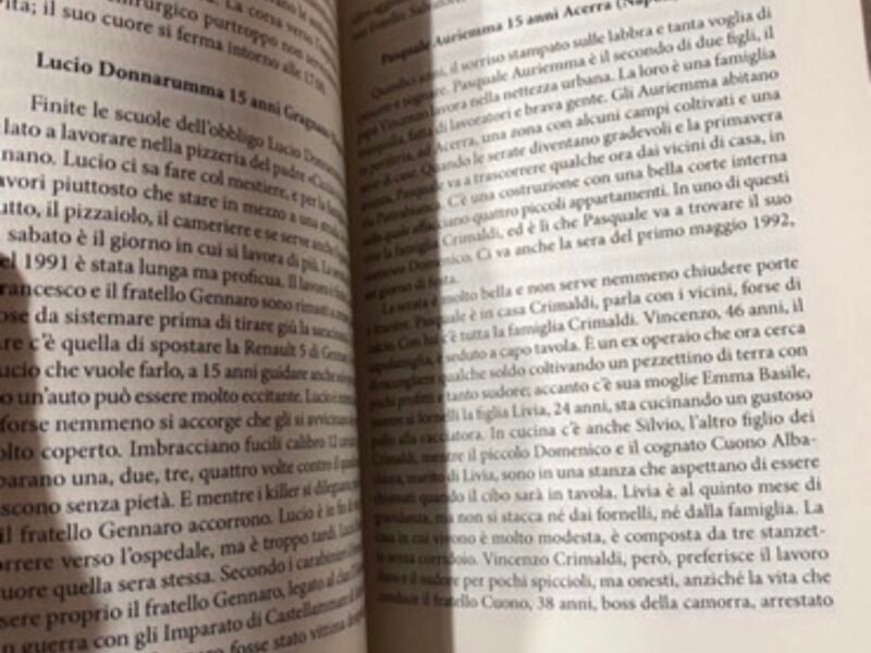 Libro "al posto sbagliato Bruno Palermo, storie di bambini vittime di mafia"