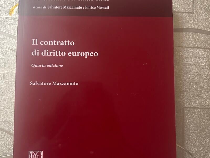 Il contratto di diritto europeo