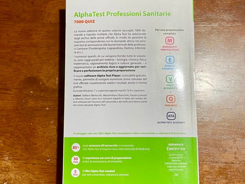 Alpha Test Professioni sanitarie: kit di preparazione