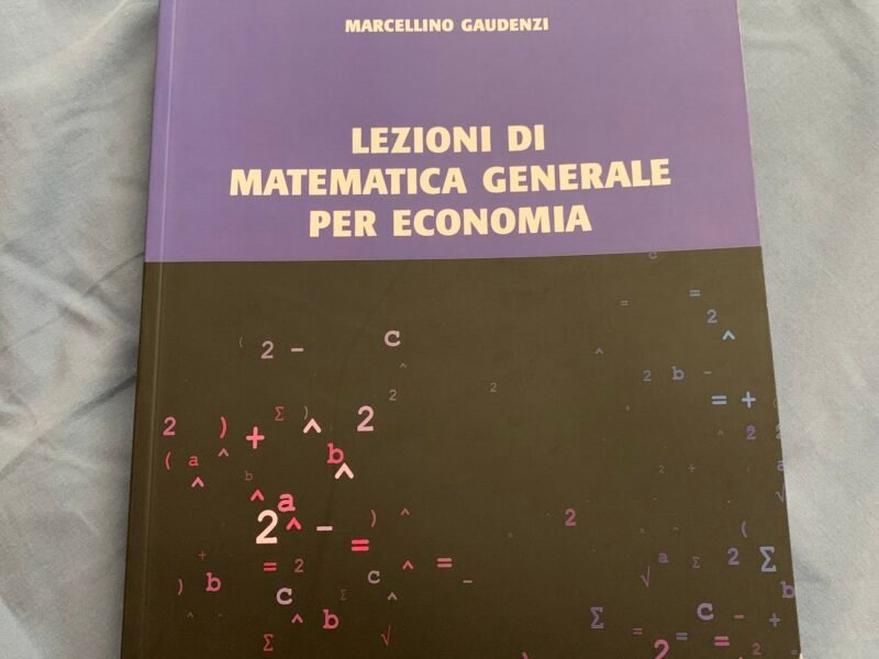 Lezioni di matematica generale per l’economia