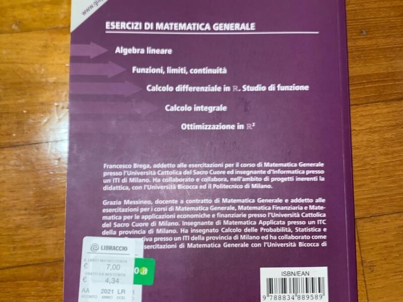 Esercizi di Matematica Generale