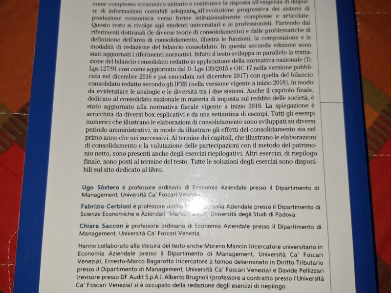 Bilancio consolidato: Disciplina nazionale e IFRS