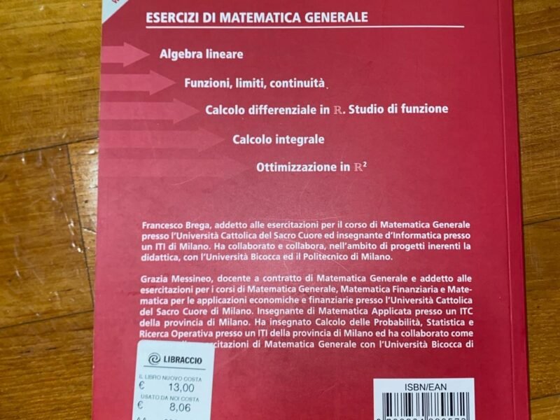 Esercizi di Matematica Generale