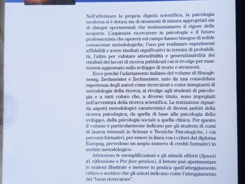 Metodologia della ricerca in psicologia