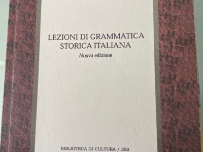 lezioni di grammatica storica italiana