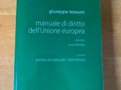 Manuale di Diritto dell'unione Europea