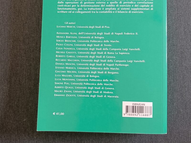 Contabilità d'impresa e valori di bilancio