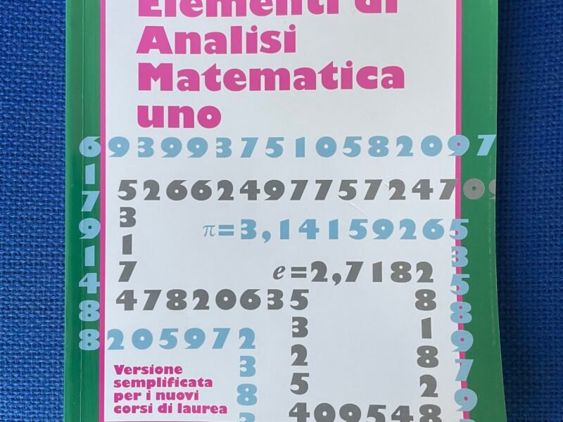 Elementi di Analisi Matematica uno