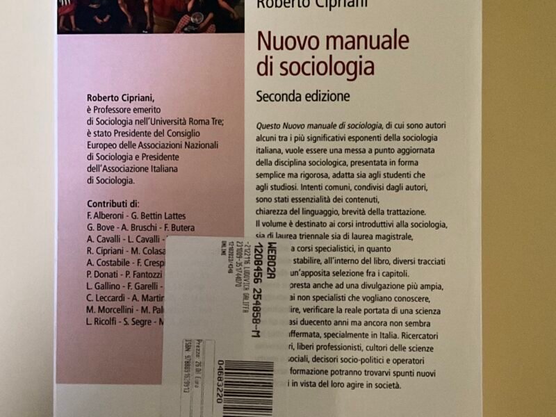 Nuovo manuale di sociologia