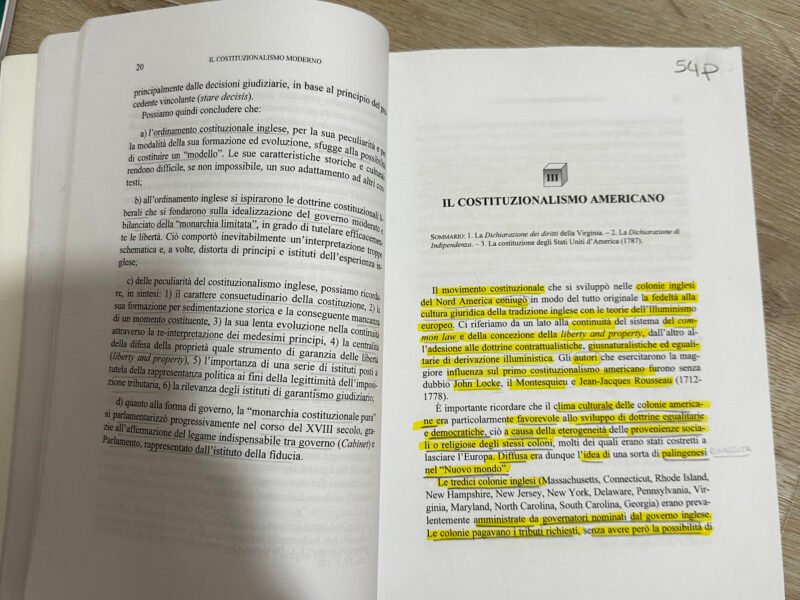 Il Costituzionalismo Moderno - Appunti e fonti di storia del diritto pubblico + Il Regno di Sardegna e L'Italia Unita
