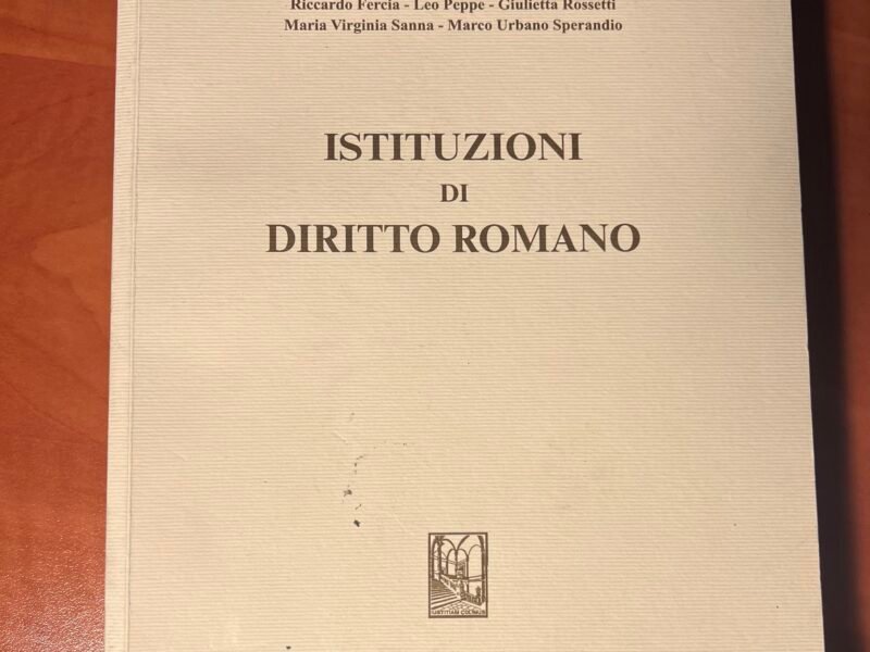 istituzioni di diritto romano