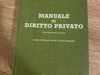 Manuale Di Diritto Privato, venticinquesima edizione