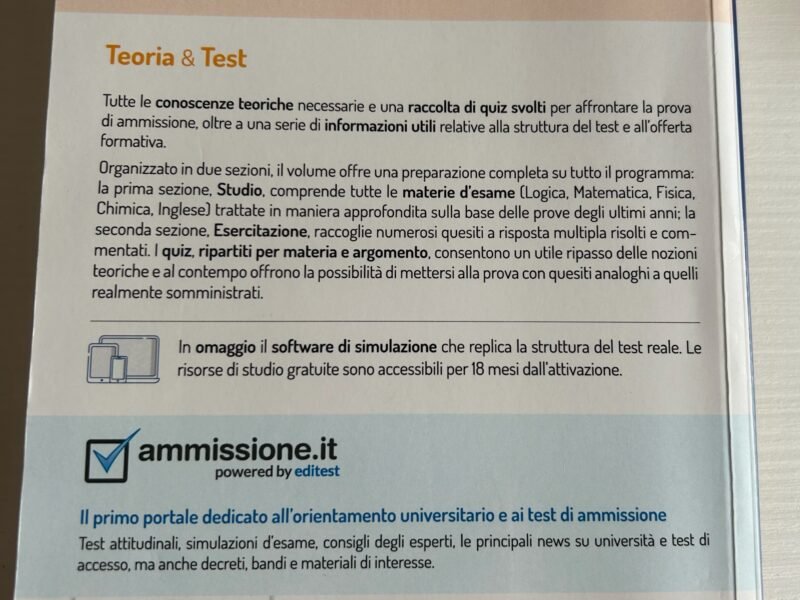 Teoria & Test per Ingegneria XI Edizione