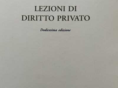 Lezioni di diritto privato