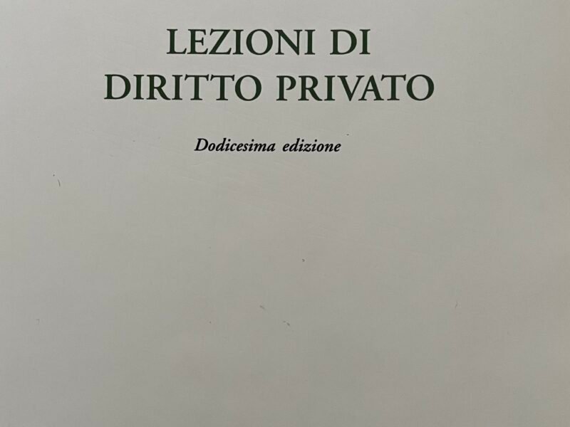 Lezioni di diritto privato