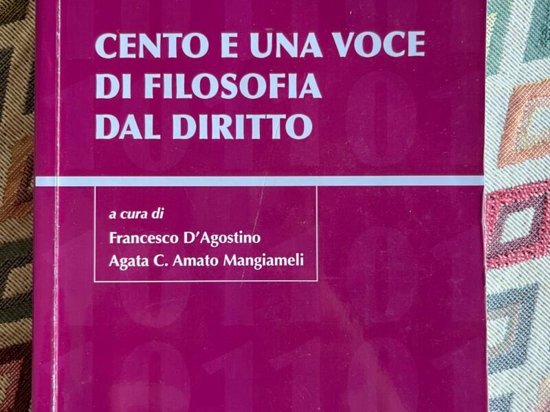 Cento e una voce di filosofia dal diritto