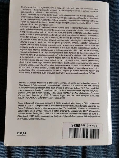 Diritto urbanistico - organizzazione e rapporti